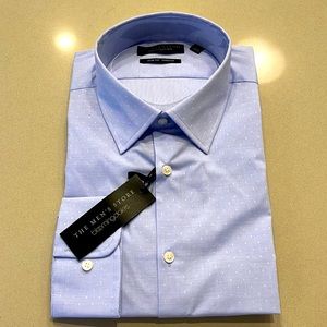 NWT BLOOMINGDALE’S Men’s Slim Fit Stretch Dress Shirt